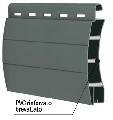 Tapparella avvolgibile in PVC - Modello Sole 4.5 con polimero - FTline